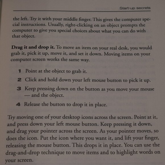 Easy Computing for Seniors Handbook From Startup to Shut Down Excellent 2007 - Picture 10 of 16